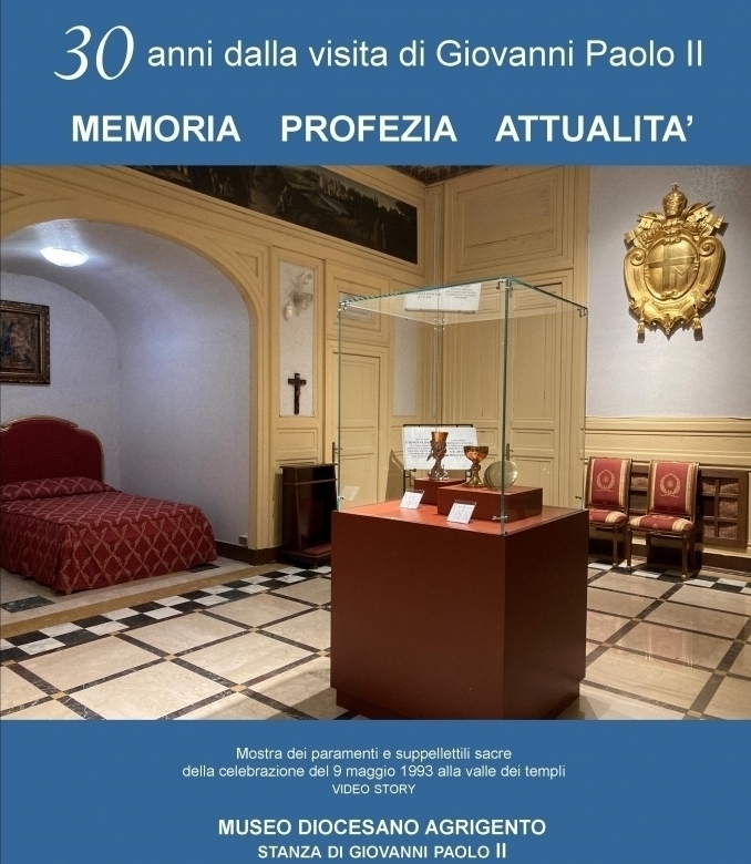 PROROGATA L'INSTALLAZIONE SU GIOVANNI PAOLO II - MUseo DIocesano Agrigento